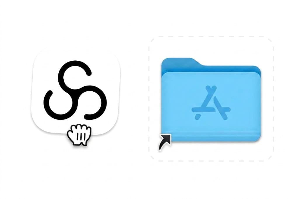 Drag the Sally app icon into the Applications folder